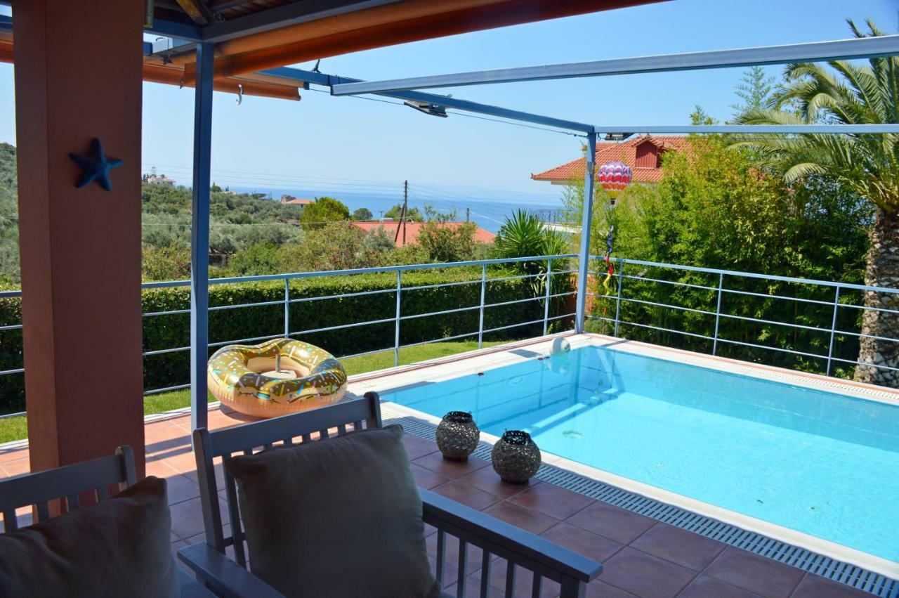 Cozy Small Smart Villa With Private Pool Mikri Mantineia Kalamata Exterior photo